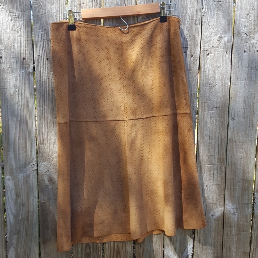 Vintage leather skirt